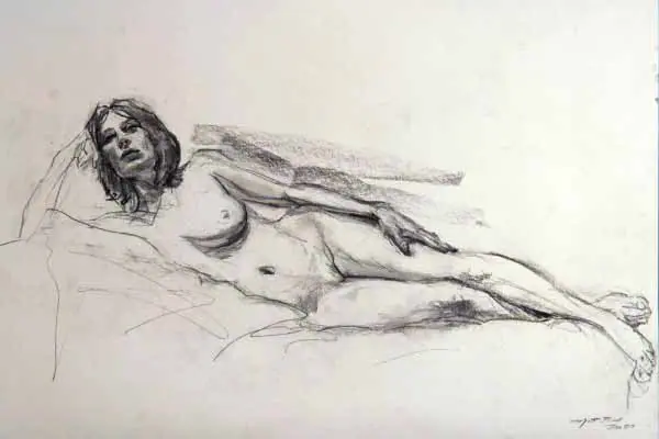 Matt Bell Reclining Figure Drawing
