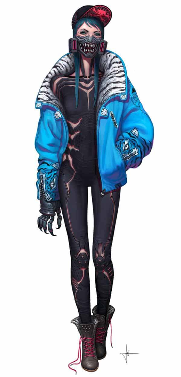 Female Cyberpunk Concept Art 4702