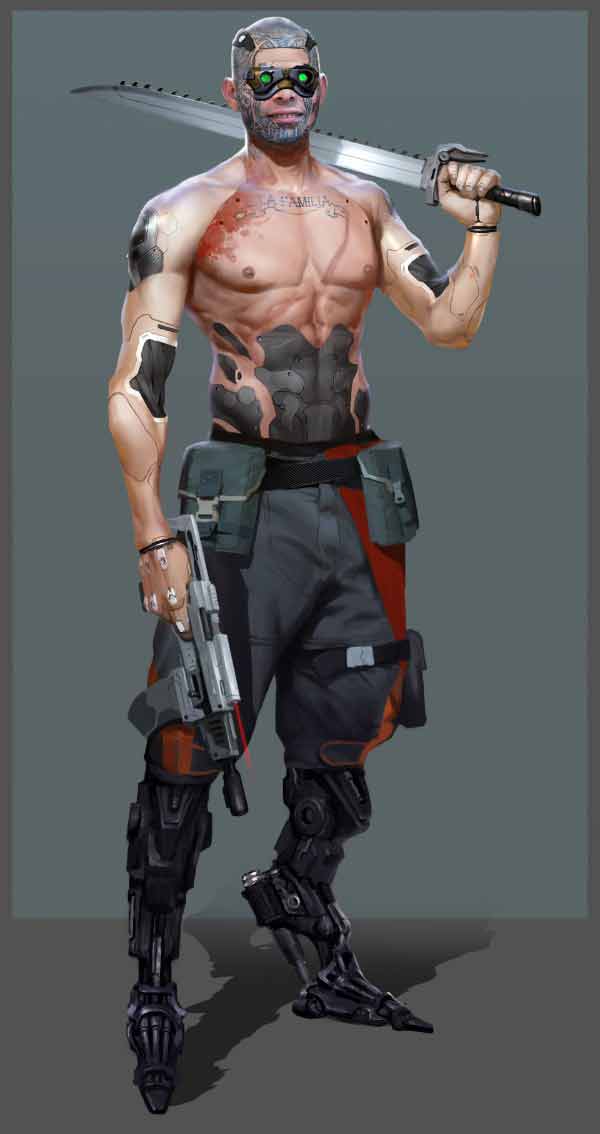 35+ Cool Cyberpunk Character Concept Art, Inspiration & Design