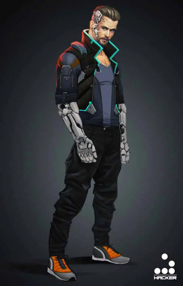 35+ Cool Cyberpunk Character Concept Art, Inspiration & Design