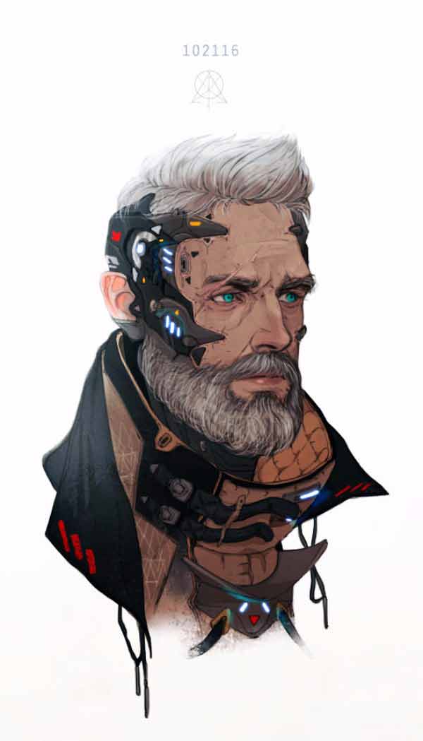 Sci Fi Old Guy By Manilyn Toledana