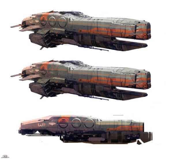 spaceship concept art