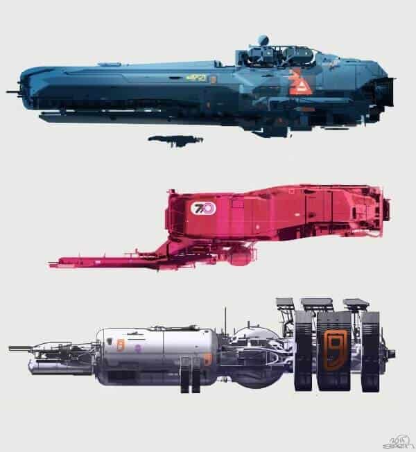 Sci Fi Spaceships By Nicolas Bouvier