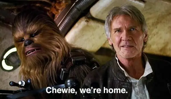 Star Wars Chewie We're Home