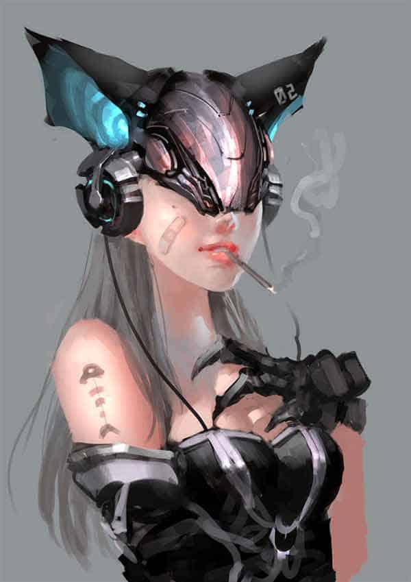 64 badass cyberpunk girl concept art female character designs 64 badass cyberpunk girl concept art