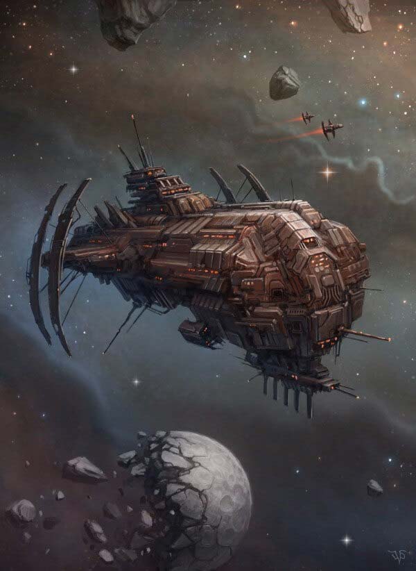 Sci Fi Frigate By Dmitriy Leonovich