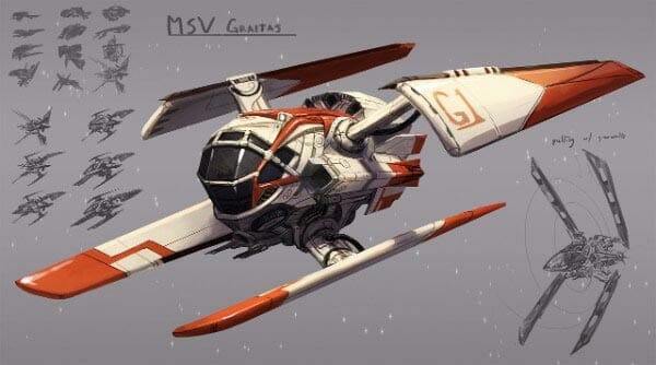 Single Pilot Spaceship By Kezrek