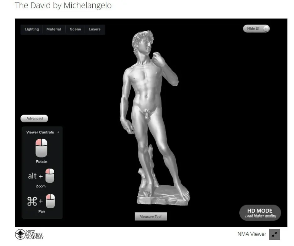 The David 3d Model