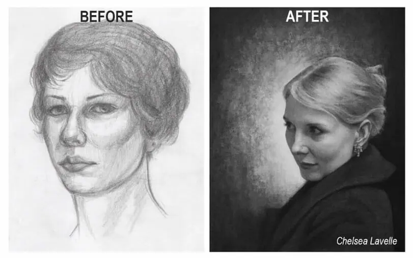 Before And After Student Drawing Improvement