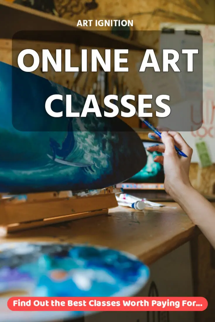 best online art classes pin