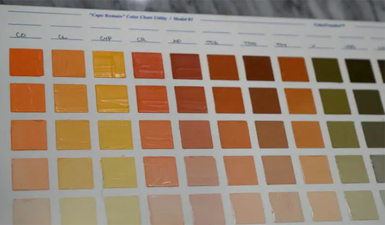 earth tone color chart