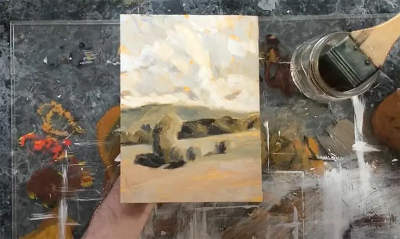 how to varnish an oil painting with a brush