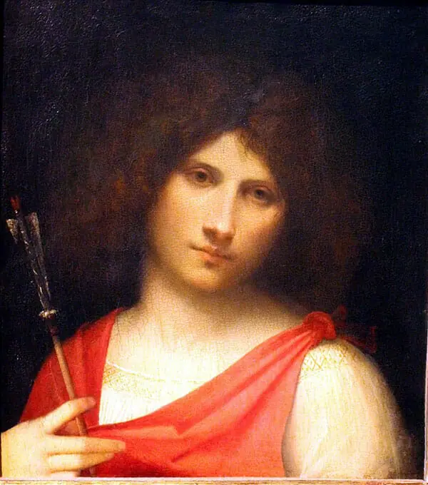 youth holding an arrow