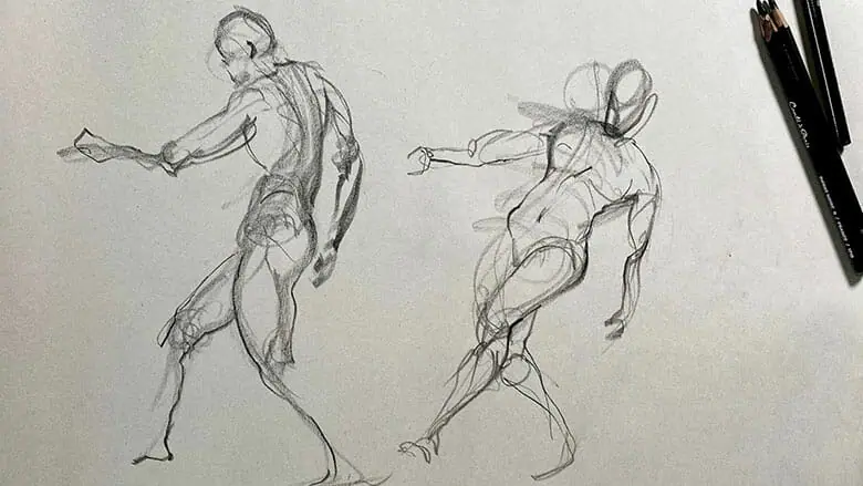 Beginner Gesture Drawing Tutorial 1 - Capturing Movement in the Pose | Love  life drawing