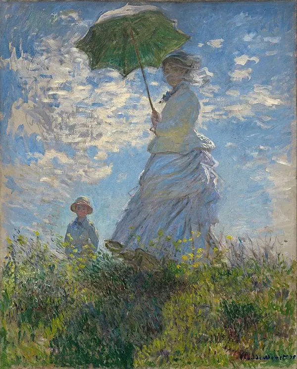 woman with a parasol